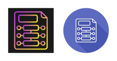 belge simgeleri ayarlandı, vektör illüstrasyonu basit tasarım