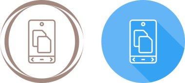 akıllı telefon simgeleri ayarlandı, vektör illüstrasyonu basit tasarım