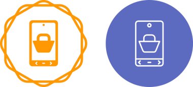 akıllı telefon simgeleri ayarlandı, vektör illüstrasyonu basit tasarım