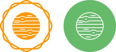 gezegen simgeleri ayarlandı, vektör illüstrasyonu 