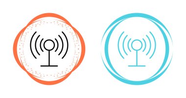 Kablosuz ağ ikonları. Kablosuz kablosuz ağ işareti. kablosuz sinyal simgesi. vektör illüstrasyonu
