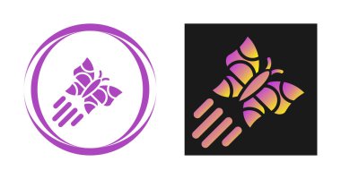 kelebek logo simgesi vektör illüstrasyon 