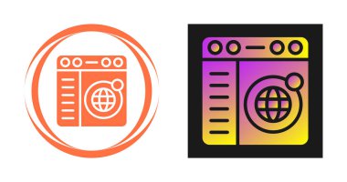 global tarayıcı vektör simgeleri ayarlandı, modern basit tasarım