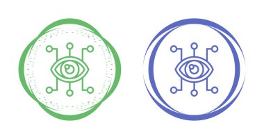 Görsel hiyerarşi. Ağ simgeleri ayarlandı, vektör illüstrasyonu 