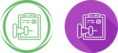 Çemberlerin içinde ataç sembolleri bulunan pano simgeleri