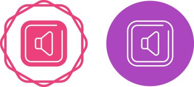 ses düğmesi simgeleri beyaz arkaplanda izole edildi