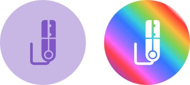 Yer Kenetleme simgeleri ayarlandı, vektör illüstrasyonu  