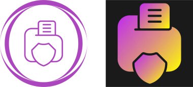 En küçük biçim simgeleri çizimi. Veri Gizliliği dosyaları 