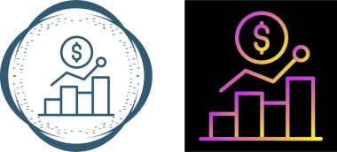 Beyaz arkaplan, düz tasarım vektör illüstrasyonunda izole edilmiş bar grafik simgeleri kümesi.