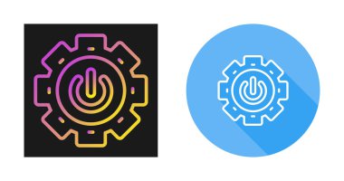 Beyaz arkaplanda izole edilmiş dişli simgeleri