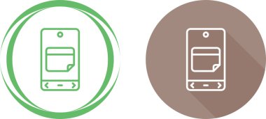 akıllı telefon simgeleri ayarlandı, vektör illüstrasyonu basit tasarım