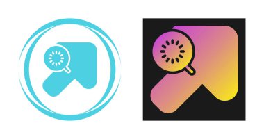 Beyaz arkaplan, vektör illüstrasyonunda izole edilmiş ok ve sembol aramaları 