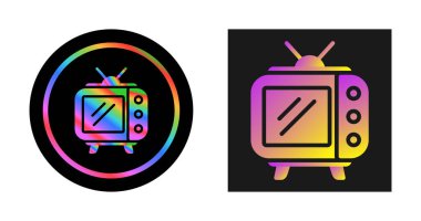  TV simgeleri vektör illüstrasyonunu ayarla 