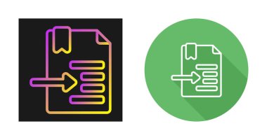 belge web simgesi vektör illüstrasyonu