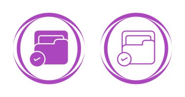 Belge Web simgesi vektör illüstrasyonunu kabul et