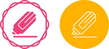 Vurgulayıcı ağ simgesi vektör illüstrasyonu