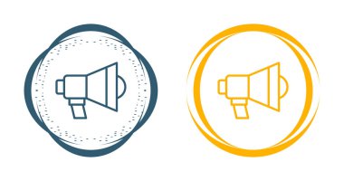 Megafon. Web simgesi basit illüstrasyon 