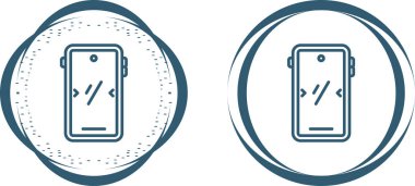 Modern smartphone icon in flat style isolated on white background