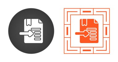 belge web simgesi vektör illüstrasyonu