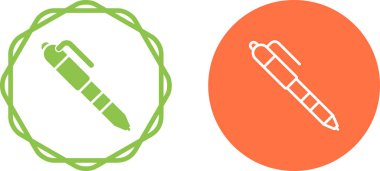 Kalem simgesi çiziyorum. Mürekkep izi sembolü yazılıyor. Kalem vektörü illüstrasyonu yazılıyor.