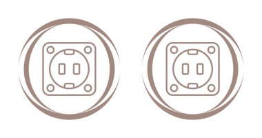 soketler web simgeleri web basit illüstrasyon