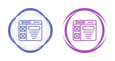 Kablo çerçeve vektör simgeleri ayarlandı, illüstrasyon tasarımı
