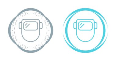 Kaynak maskesi simgelerinin web illüstrasyonu