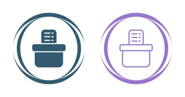 Oy pusulası satırı simgeleri, vektör illüstrasyonu