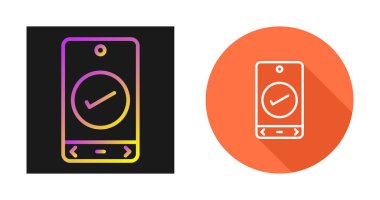 Simge vektör illüstrasyonunun akıllı telefon setine tıklayın 