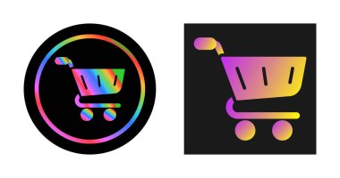 shopping cart web icon vector illustration
