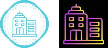 Bina simgeler ayarla, illüstrasyon vektör