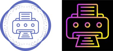 Yazıcı. Web simgesi basit tasarım  