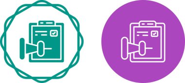 Çemberlerin içinde ataç sembolleri bulunan pano simgeleri