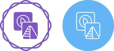 Beyaz arkaplanda çalma düğmeleri ve korsan simgeleri kümesi, vektör illüstrasyonu   