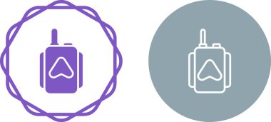 İzole edilmiş ince düz simge koleksiyonu - mobil radyo