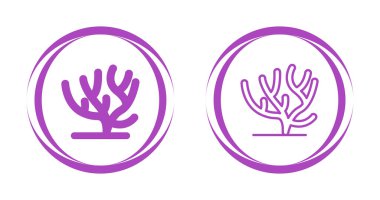 mercan simgeleri ayarlandı, vektör illüstrasyonu        