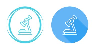 mikroskoplar web simgeleri vektör illüstrasyonu