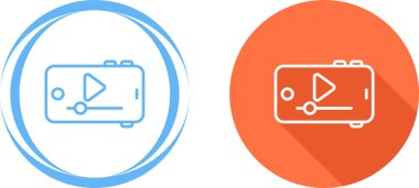 çalma simgelerine sahip cep telefonu beyaz arkaplanda izole edildi.