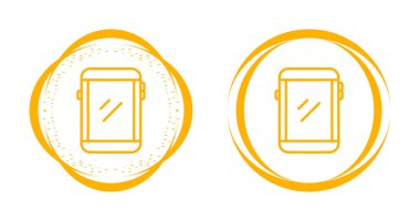 Akıllı telefonun renkli simgesi beyaz arkaplanda izole edildi  