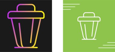 Çöp kutusu vektör illüstrasyonu