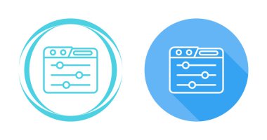 Web sayfaları için bir dizi simgenin vektör illüstrasyonu