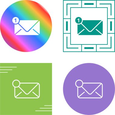 e- posta simgeleri seti, harf veya zarf sembolleri, ileti düğmeleri, vektör illüstrasyonu