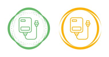 Harici sabit disk simgesi vektör illüstrasyon tasarımı
