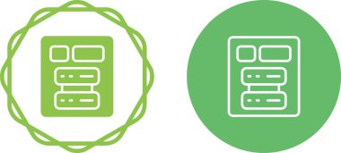 Minimalist arayüz düğmeleri. Web sayfası profillerinin çizimi 