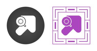 Beyaz arkaplan, vektör illüstrasyonunda izole edilmiş ok ve sembol aramaları 