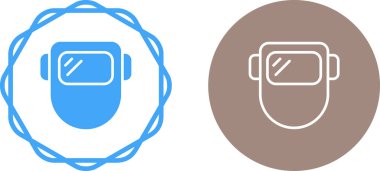 Kaynak maskesi simgelerinin web illüstrasyonu