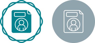 belge simgeleri ayarlandı, vektör illüstrasyonu basit tasarım