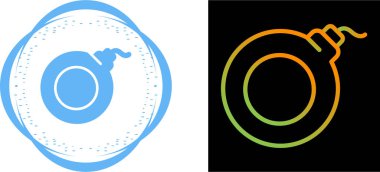 bomba simgeleri ayarlandı, vektör illüstrasyonu 