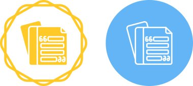 Web girişimleri için basit belge illüstrasyonu.