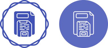 Kağıt belge simgesi. İzole edilmiş sembol. Beyaz arkaplanda vektör illüstrasyonu.